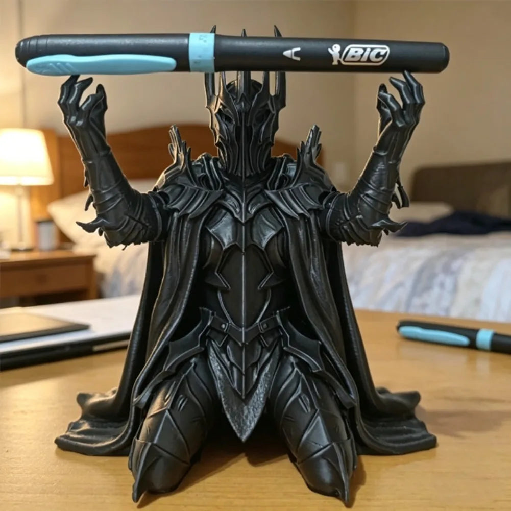 Creative Dark Devil Pen Holder Anime Brush Stand 3D Printing Art Pencil Rack Stationery Storage Pot Student Office Desk Decor
