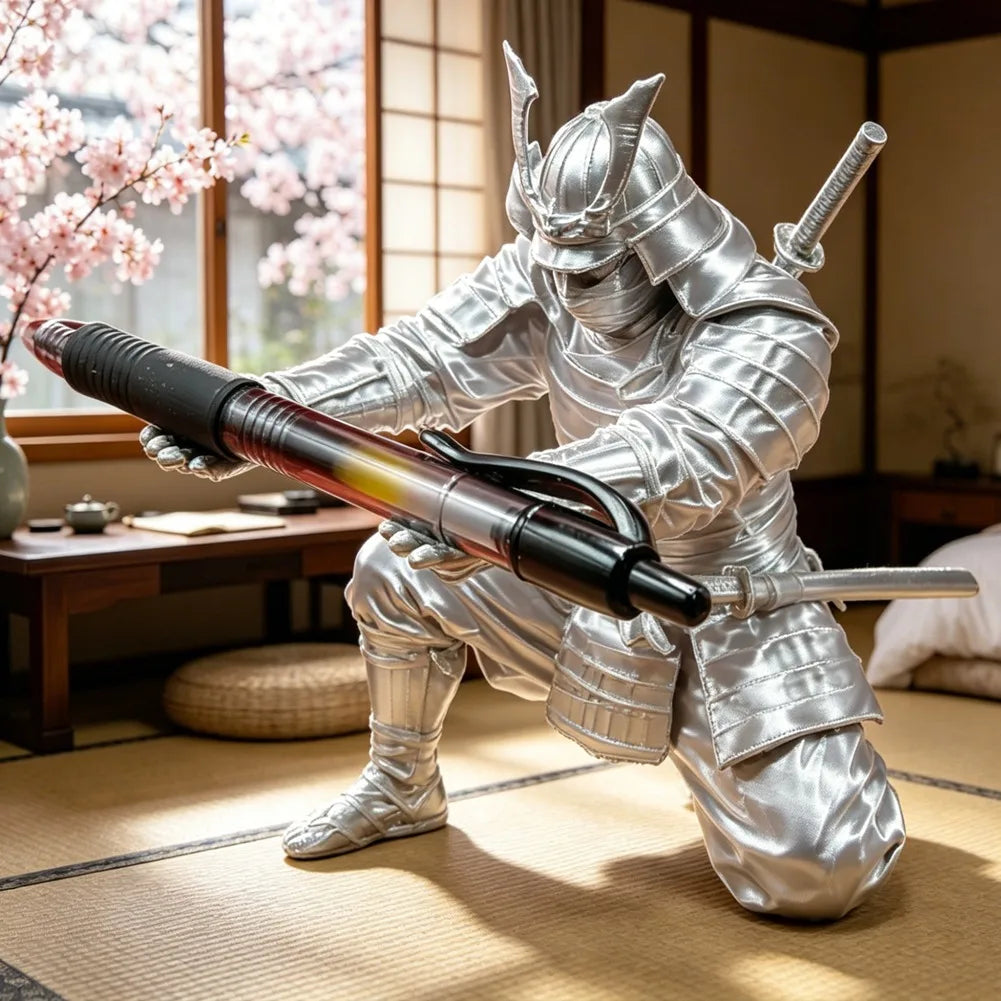 Clevertrail Kneeling Samurai Pen Holder