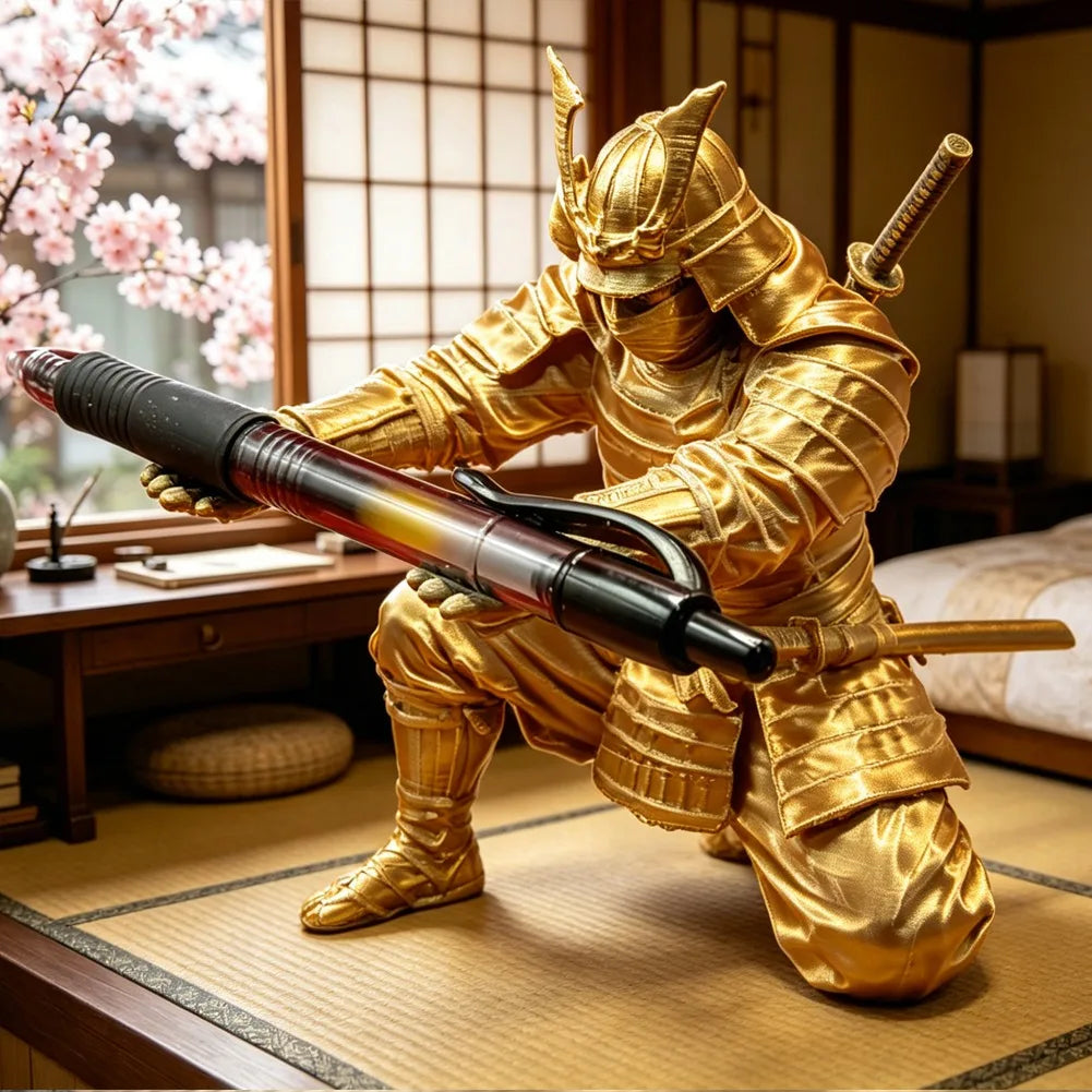 Clevertrail Kneeling Samurai Pen Holder